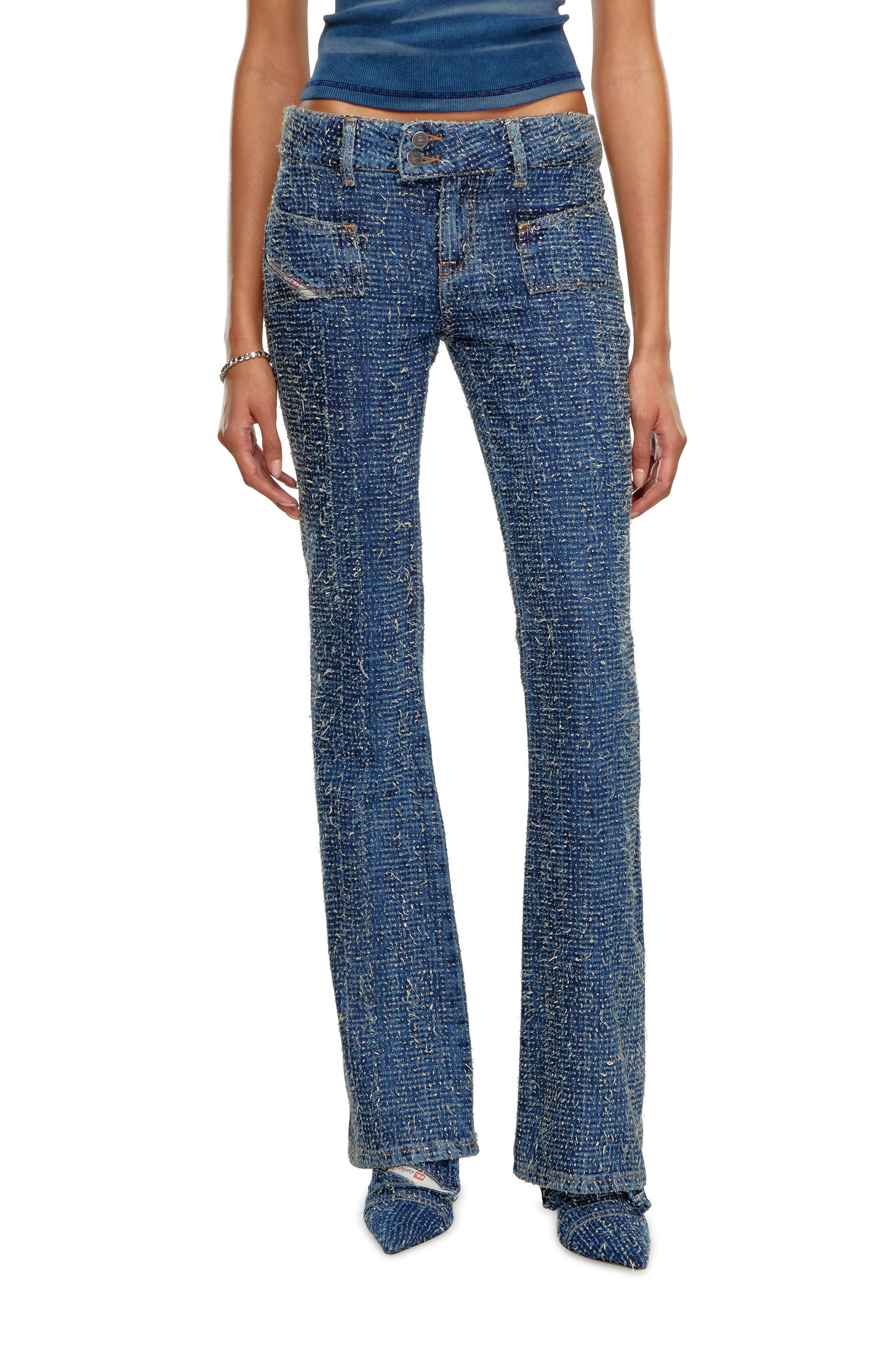 BOOTCUT AND FLARE JEANS D-EBUSH 0PGAH - 3