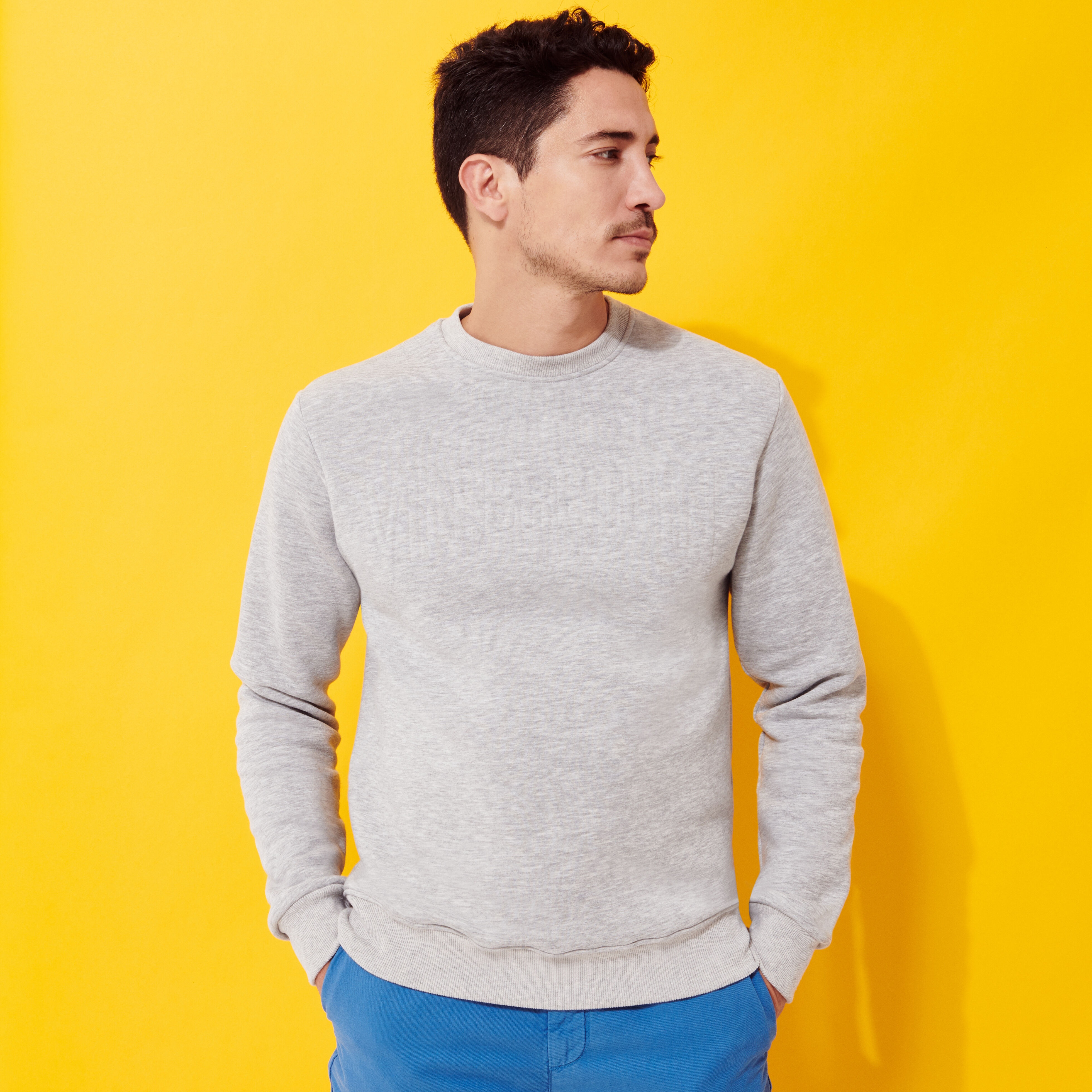 Men Cotton Sweatshirt Solid - 3
