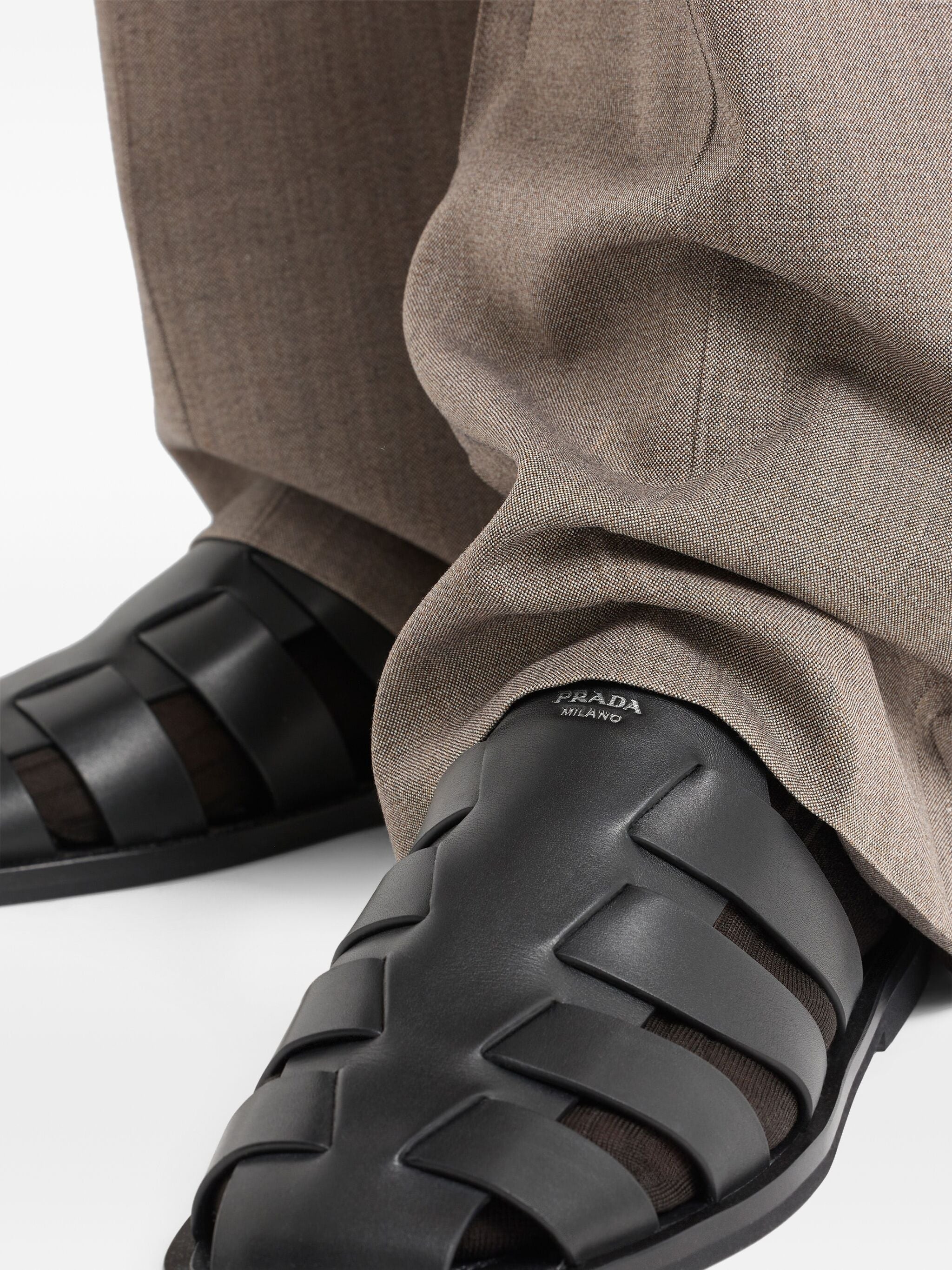 Leather Fisherman Mules - 4