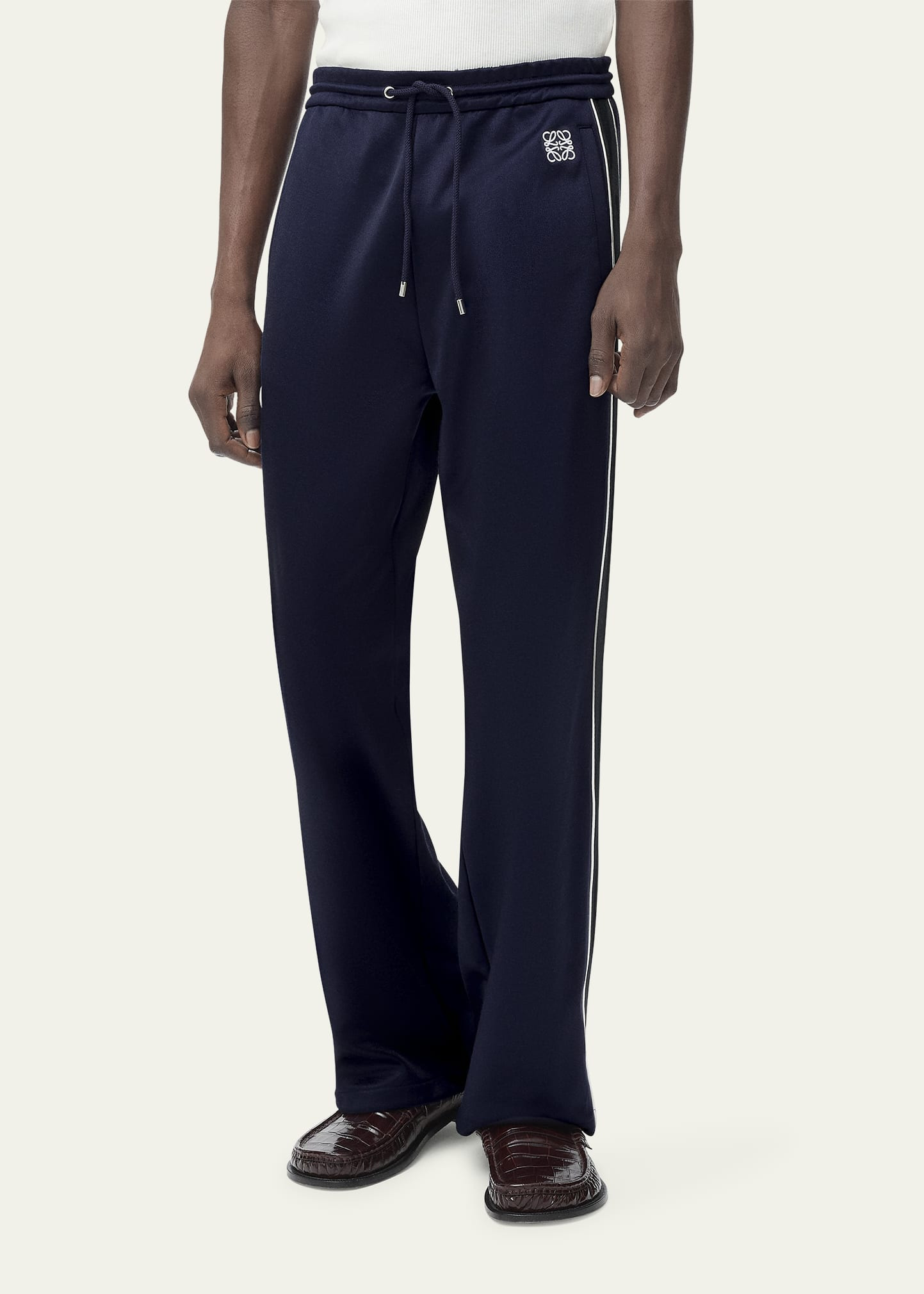 Men's Navy Technical Jersey Tracksuit Pants - 2