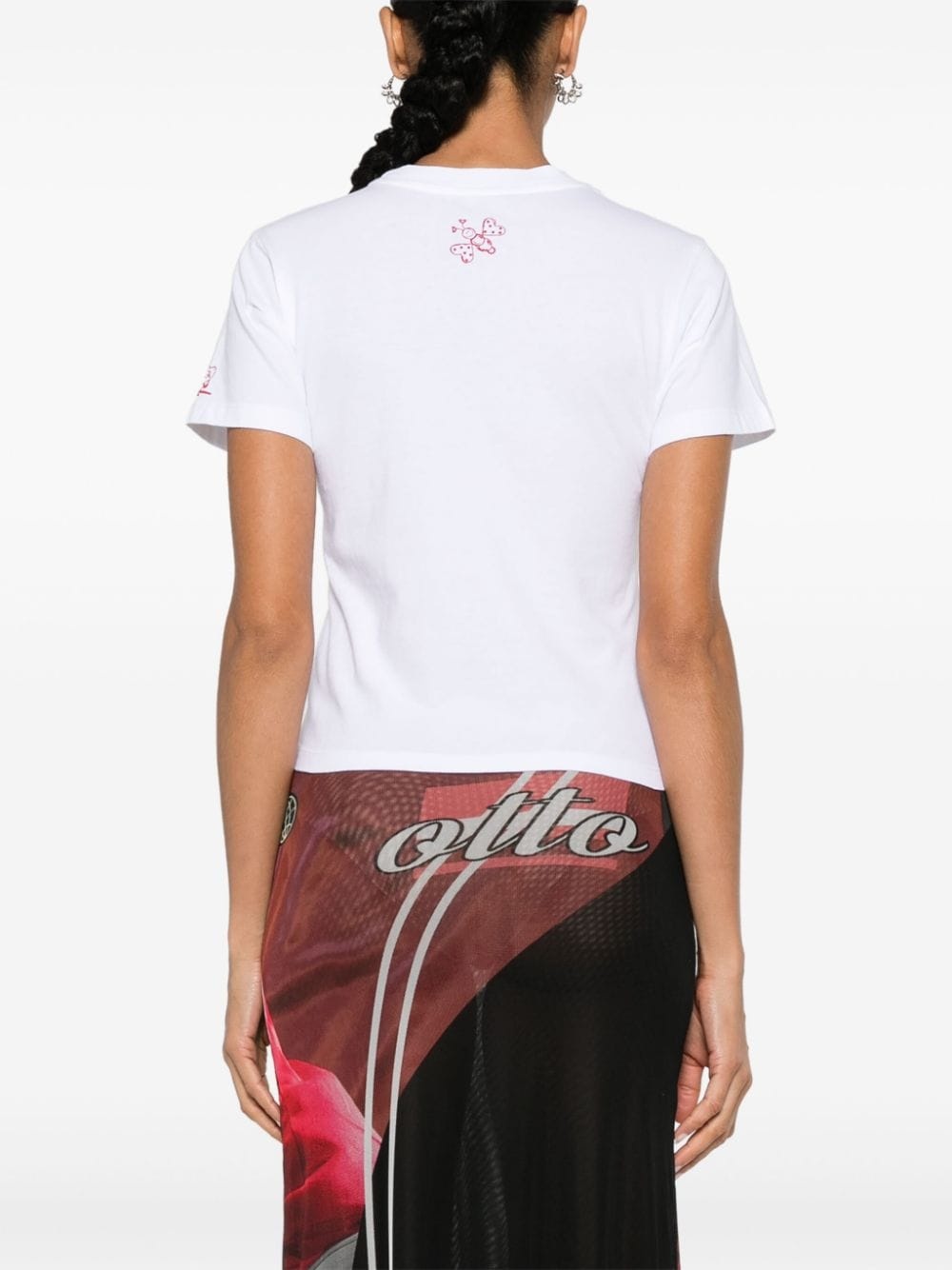 logo-print cotton T-shirt - 4