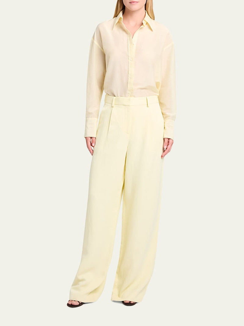TWP Hudson St Pants in Coated Viscose Linen outlook