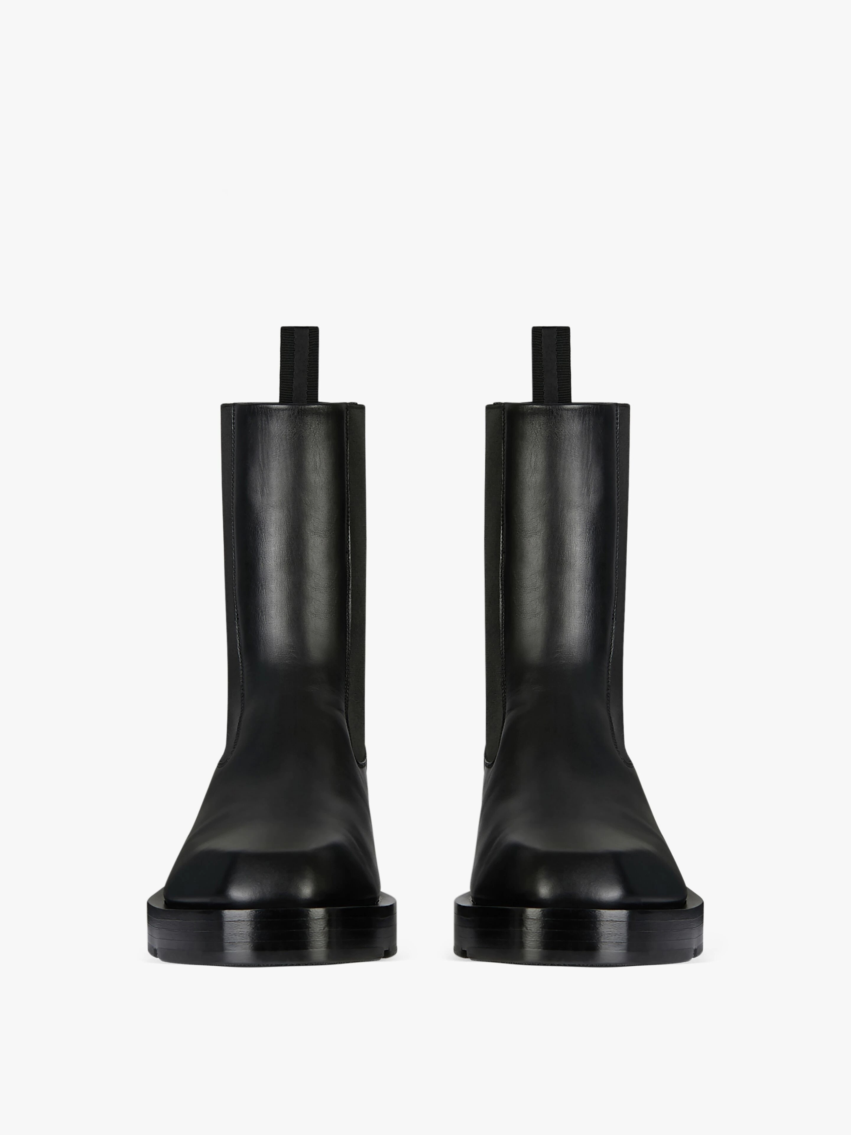 SQUARED CHELSEA BOOTS IN BOX LEATHER - 2
