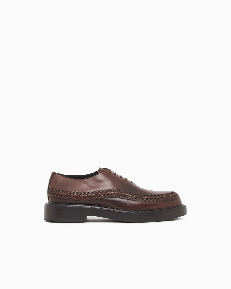 LACE-UPS IN BUFFED LEATHER 1