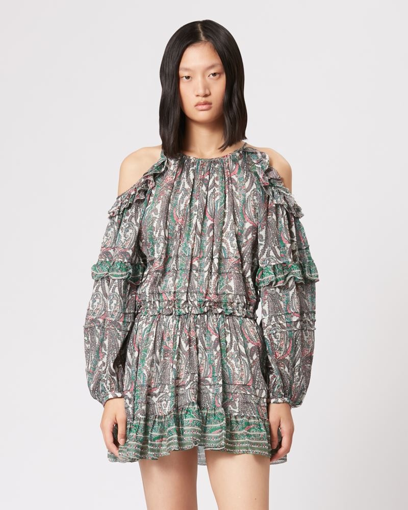 GABINIA PRINTED COTTON DRESS - 4