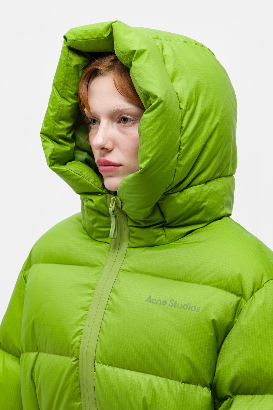 Puffer Jacket in Green - 4