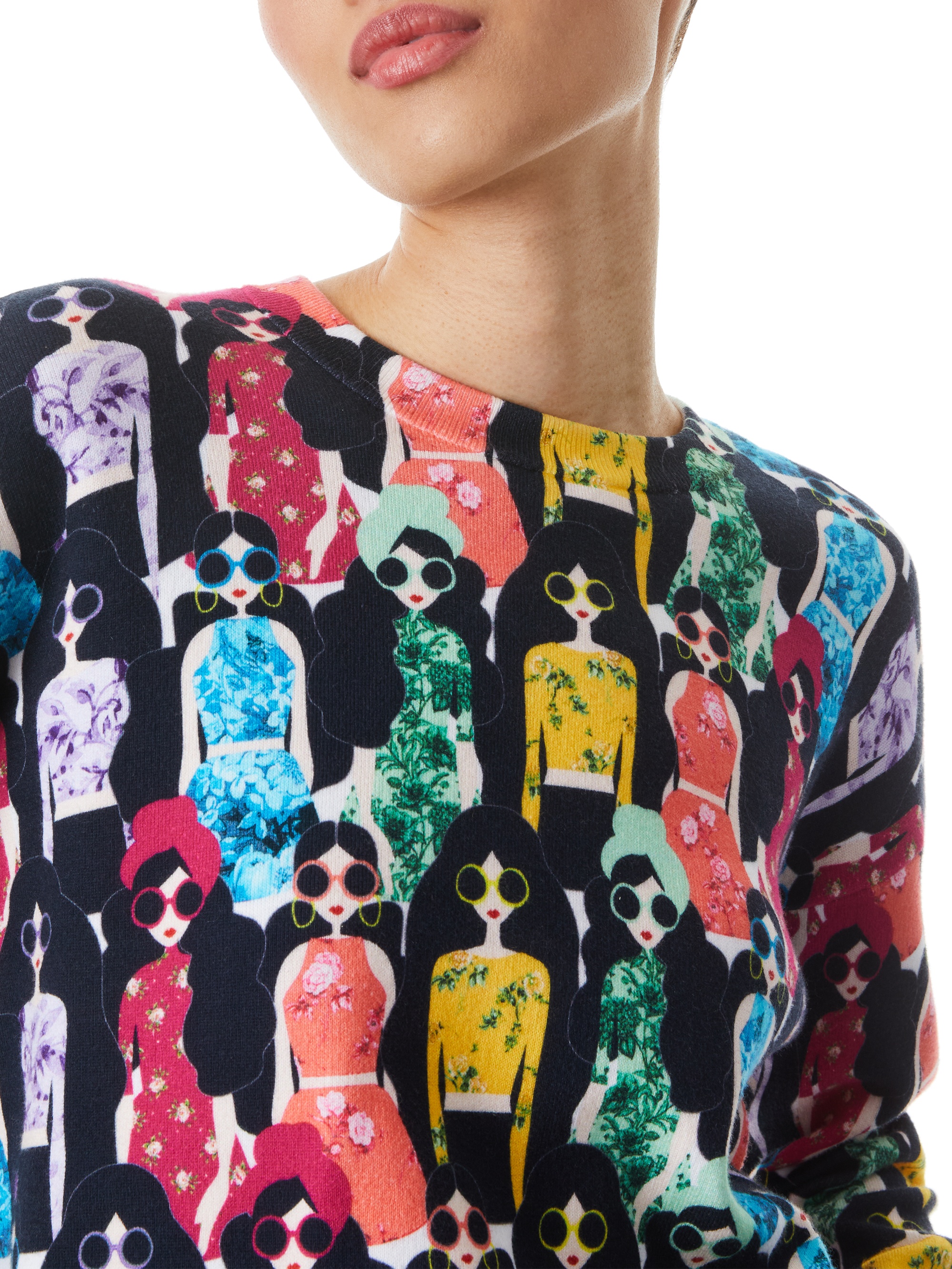 GLEESON PRINTED BOXY PULLOVER - 5