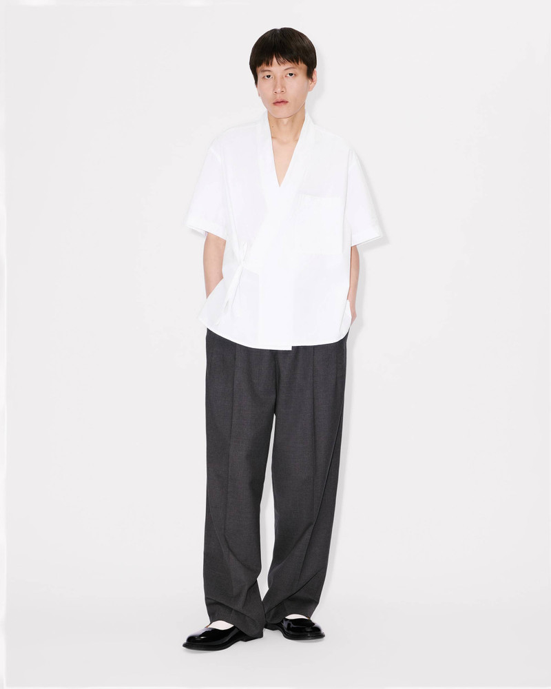 Kimono short sleeve shirt in cotton poplin 5