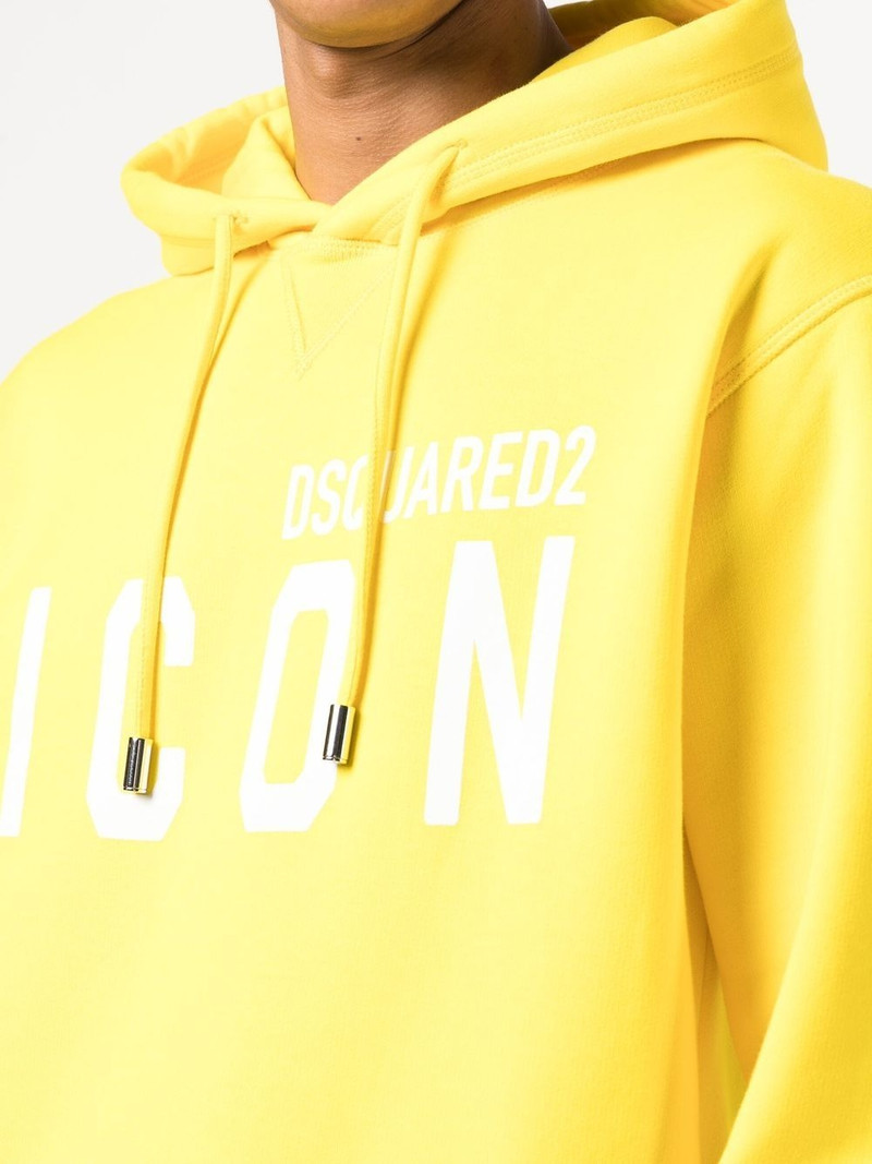 logo-print cotton hoodie 5
