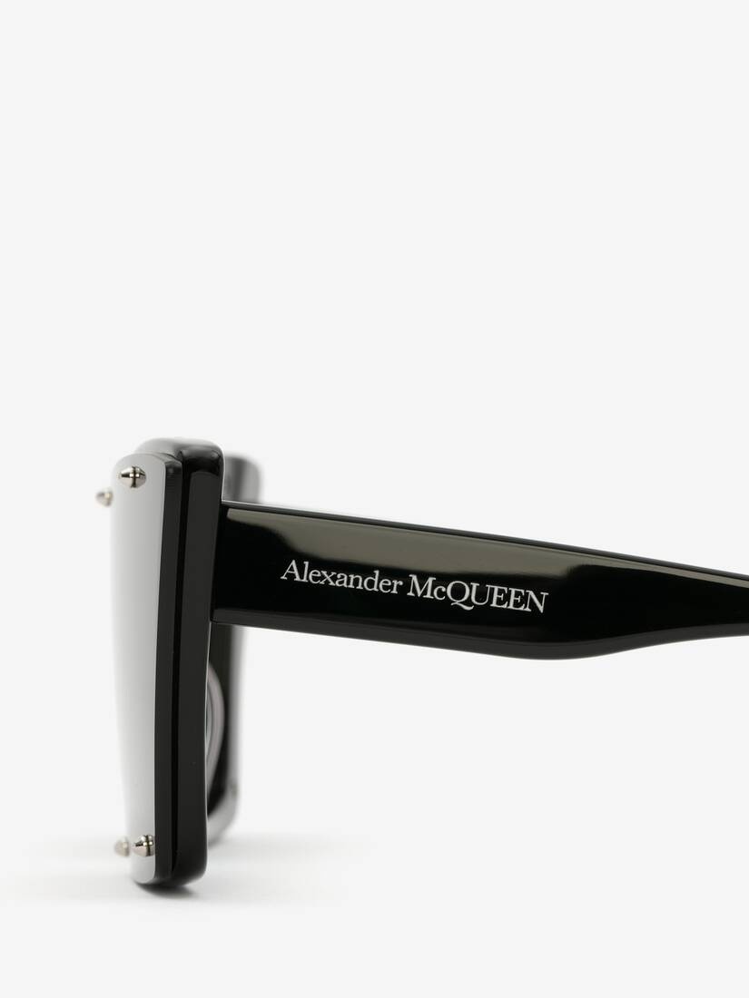 Studs Structure Cat-eye Sunglasses in Black - 4
