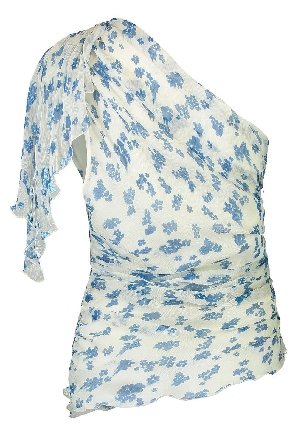 One Shoulder Draped Top - 5