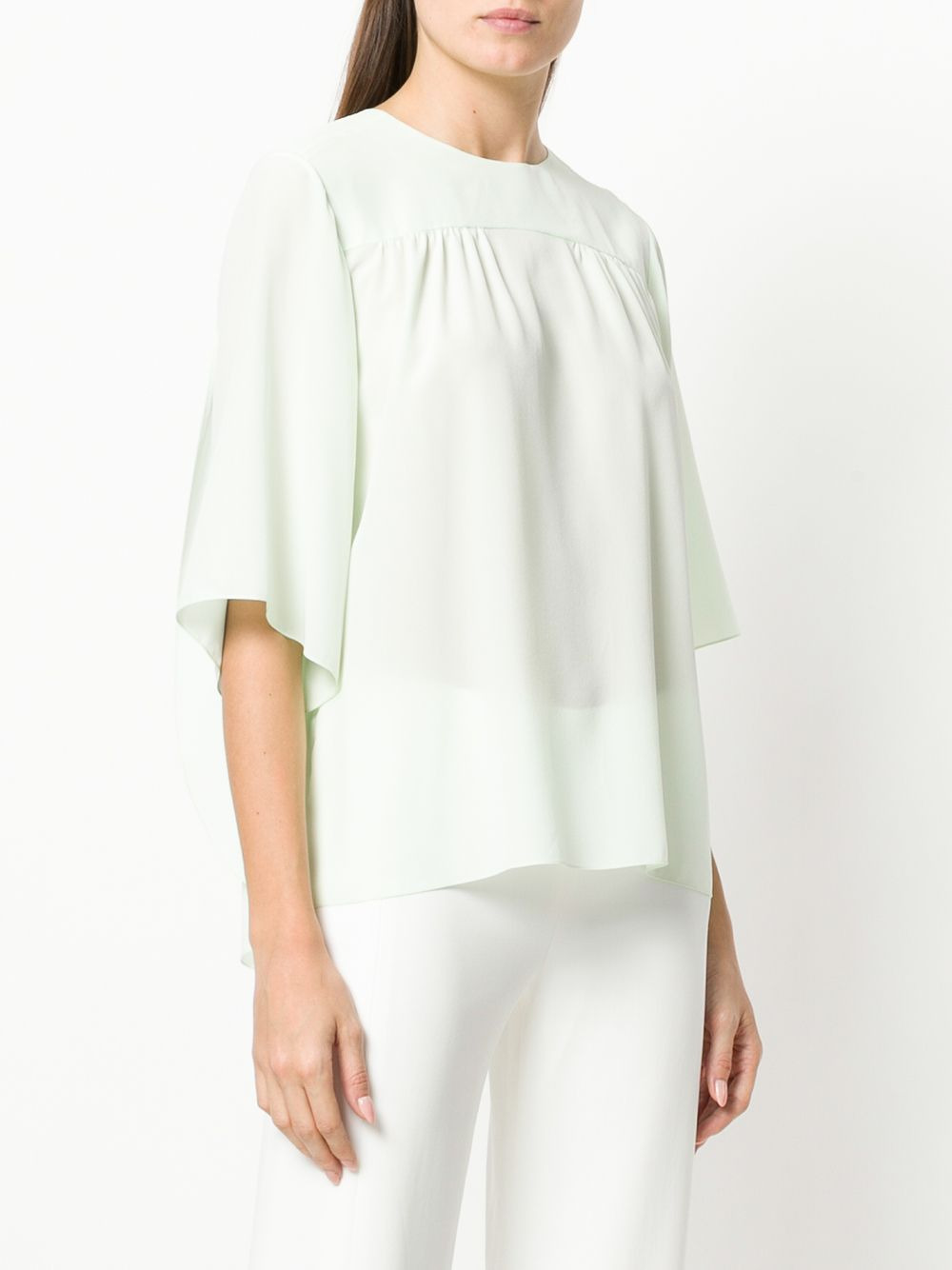 fluid trapeze blouse - 3