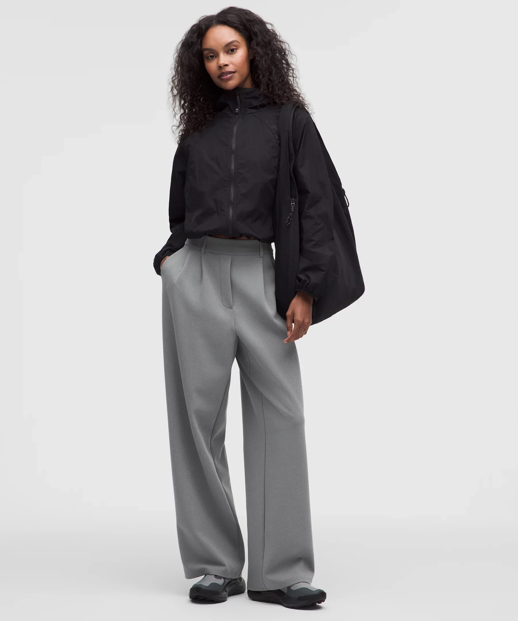 Daydrift High-Rise Wide-Leg Trouser Short *Twill - 1