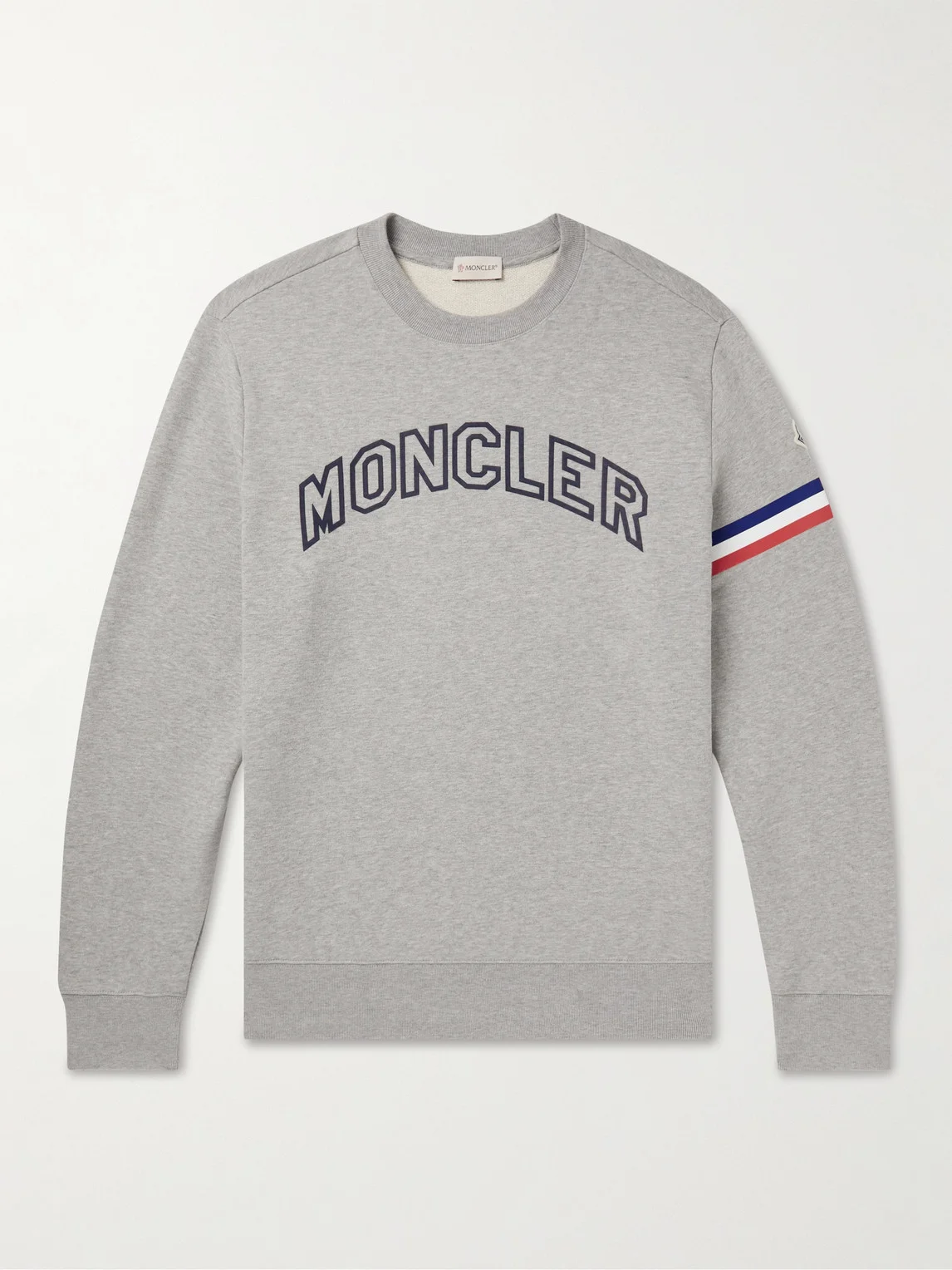 Logo-Print Striped Cotton-Jersey Sweatshirt - 1