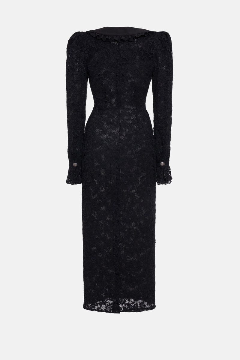 LACE DRESS WITH COLLAR AND BUTTONS 2