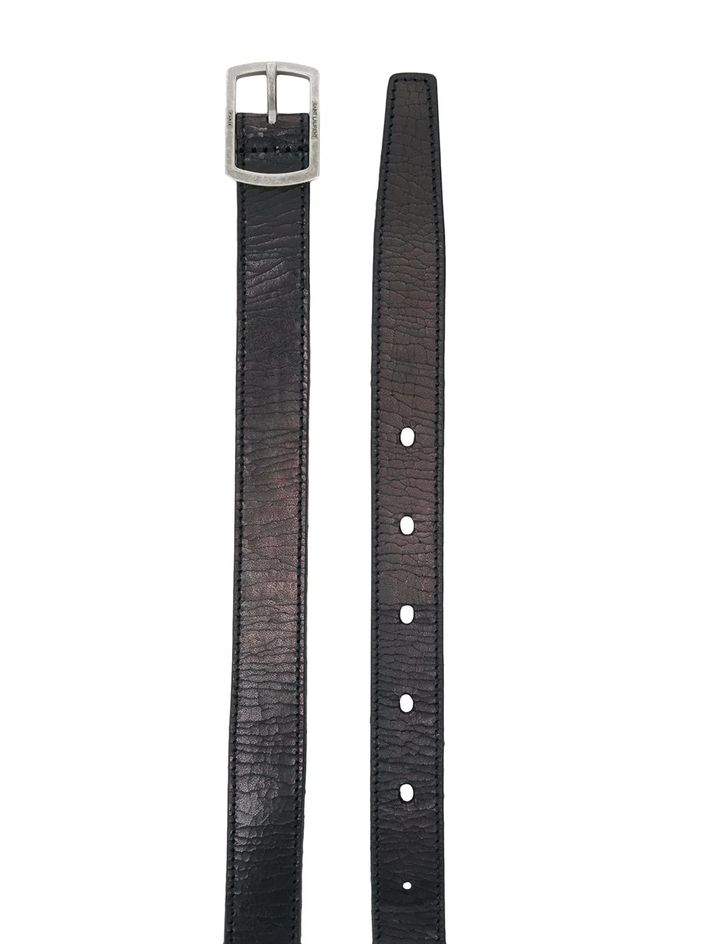 textured buckle belt - 2