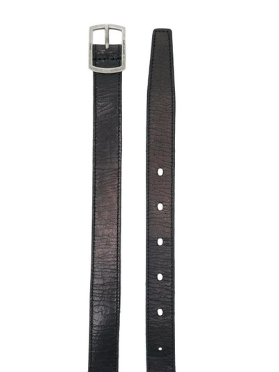 SAINT LAURENT textured buckle belt outlook