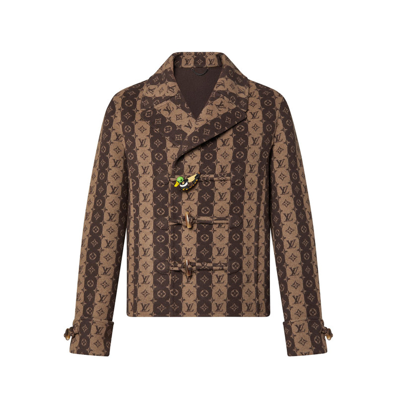 Monogram Trunkstripes Cropped Peacoat 1