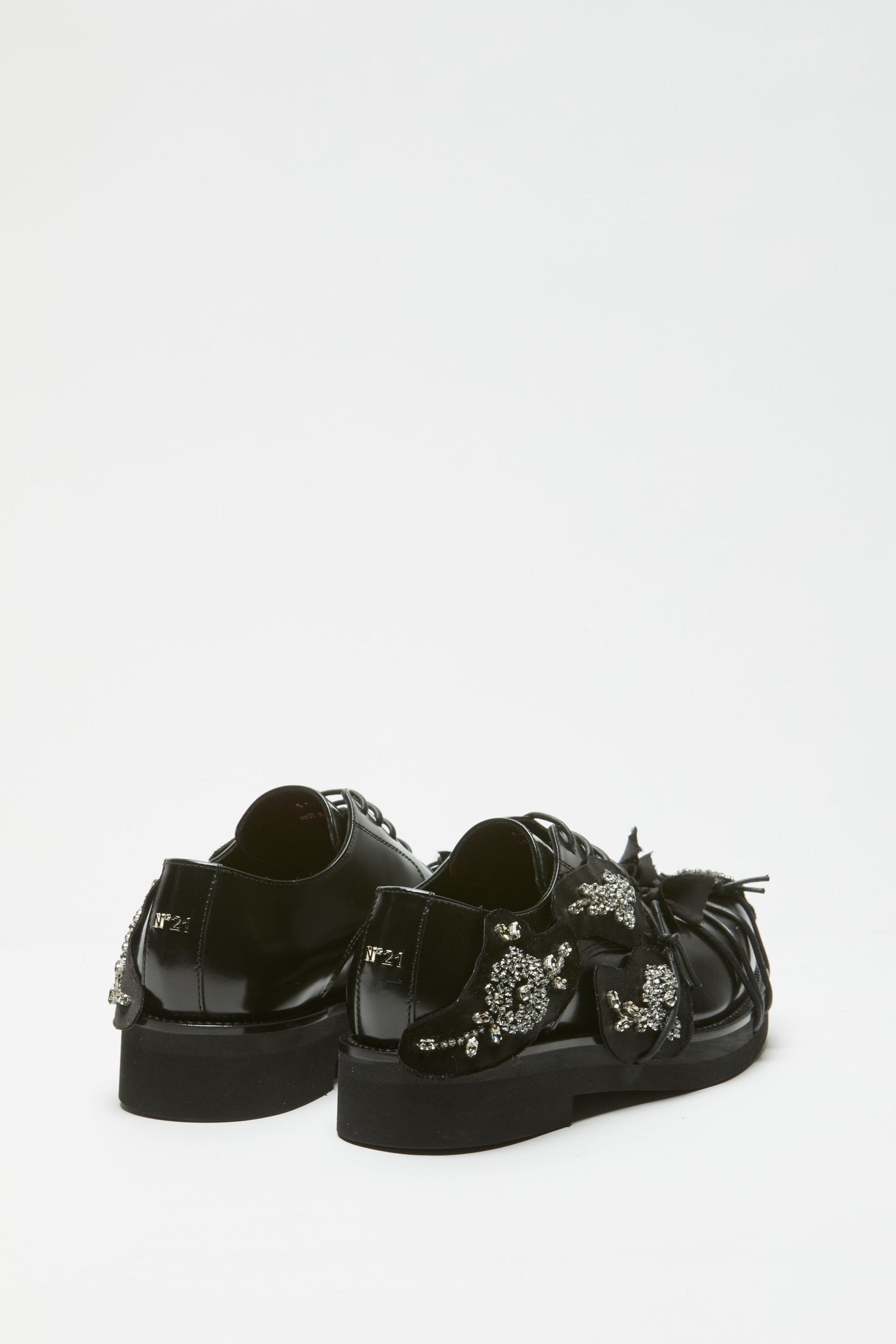 CRYSTAL-EMBELLISHED DERBY SHOES - 3