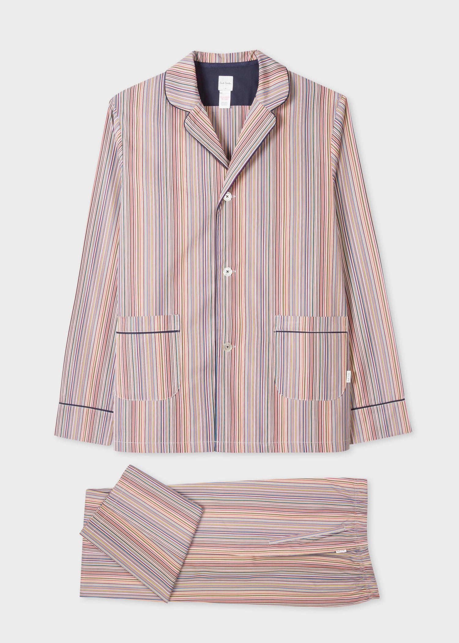 'Signature Stripe' Cotton Pyjama Set - 2