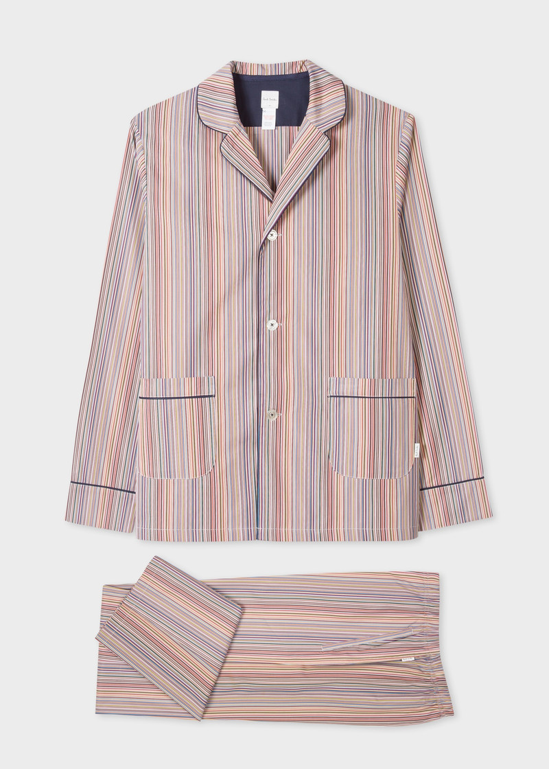 Paul Smith 'Signature Stripe' Cotton Pyjama Set outlook