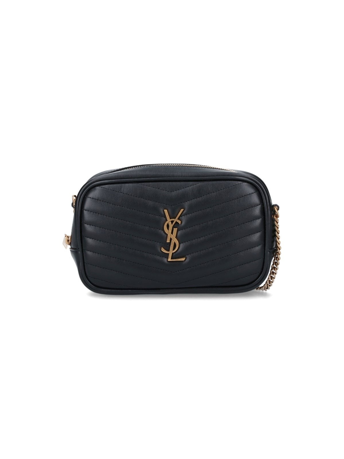 ■Saint Laurent■ Mini Signature Logo Crossbody Bag Black 80 Saint Laurent Mini Square Crossbody Bag in Quilted Leather