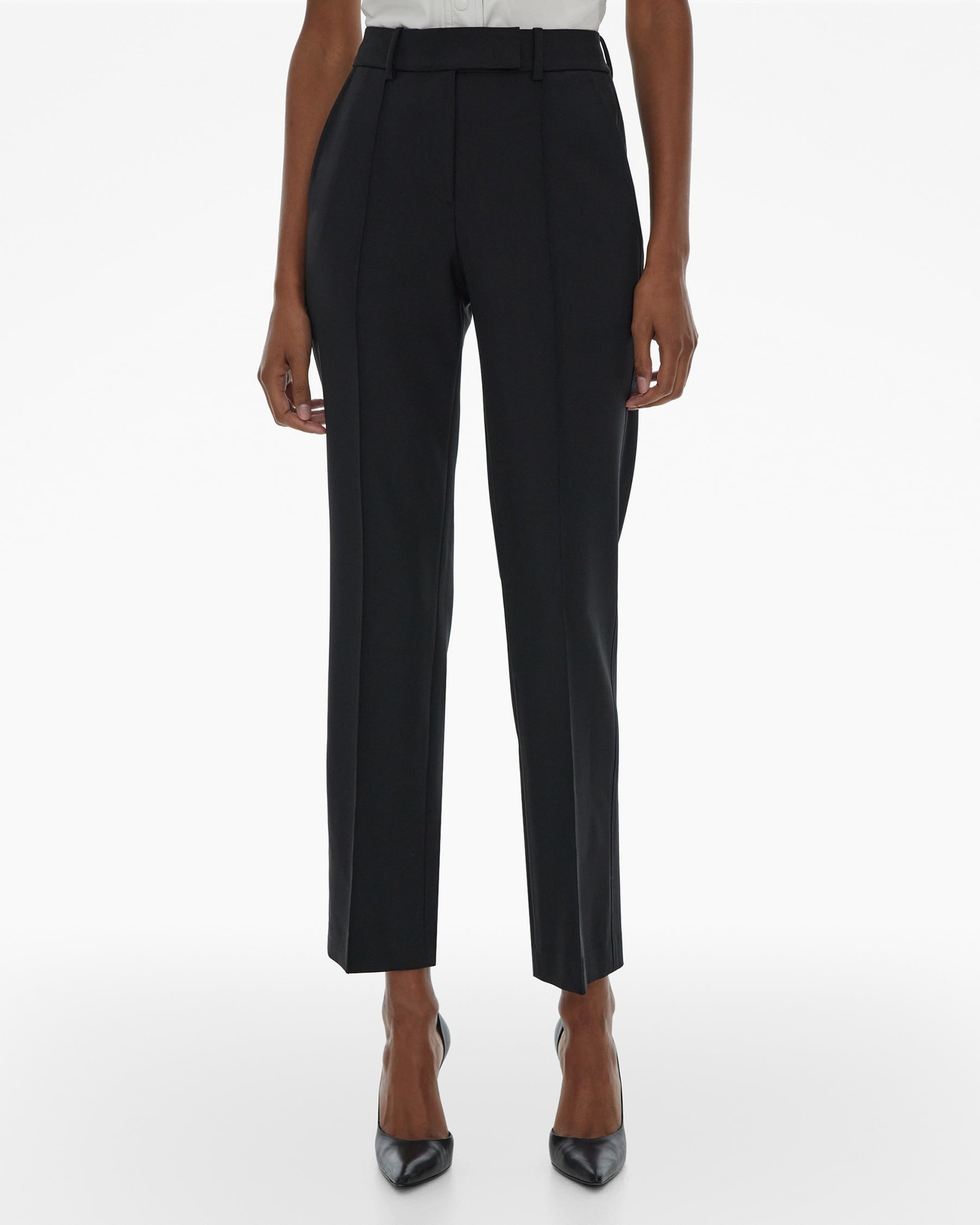 STRETCH WOOL STOVEPIPE PANT - 3