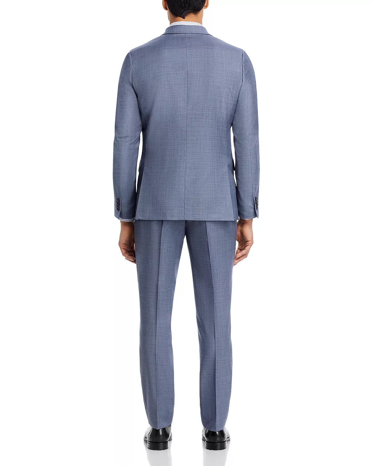 Brierly Sharkskin Tailored Fit Two Button Suit - 4