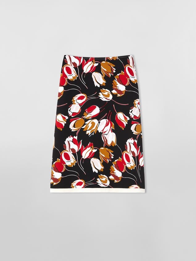 WINDBLOWN PRINT CADY A-LINE SKIRT - 1