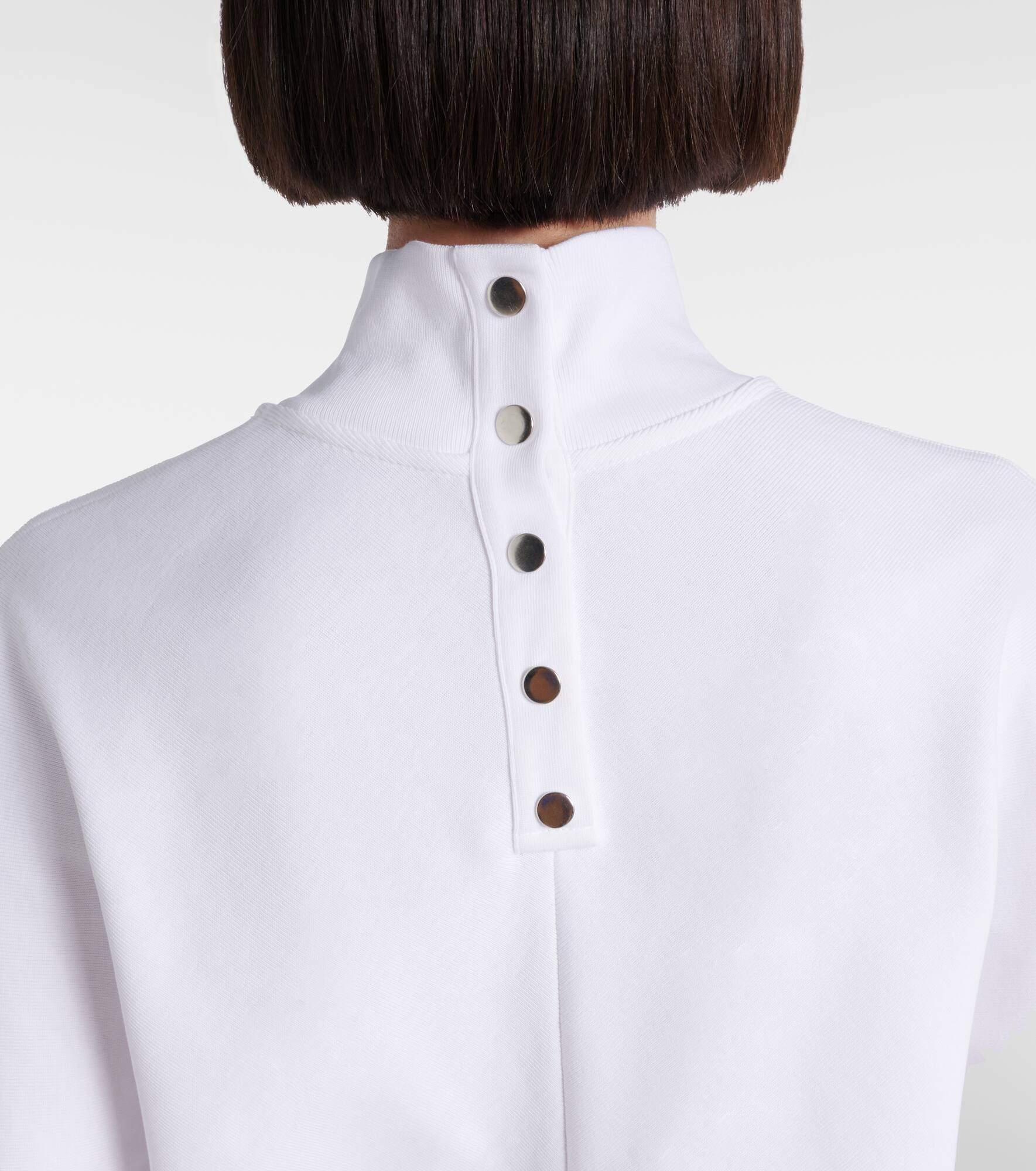 High-neck cotton jersey T-shirt - 5