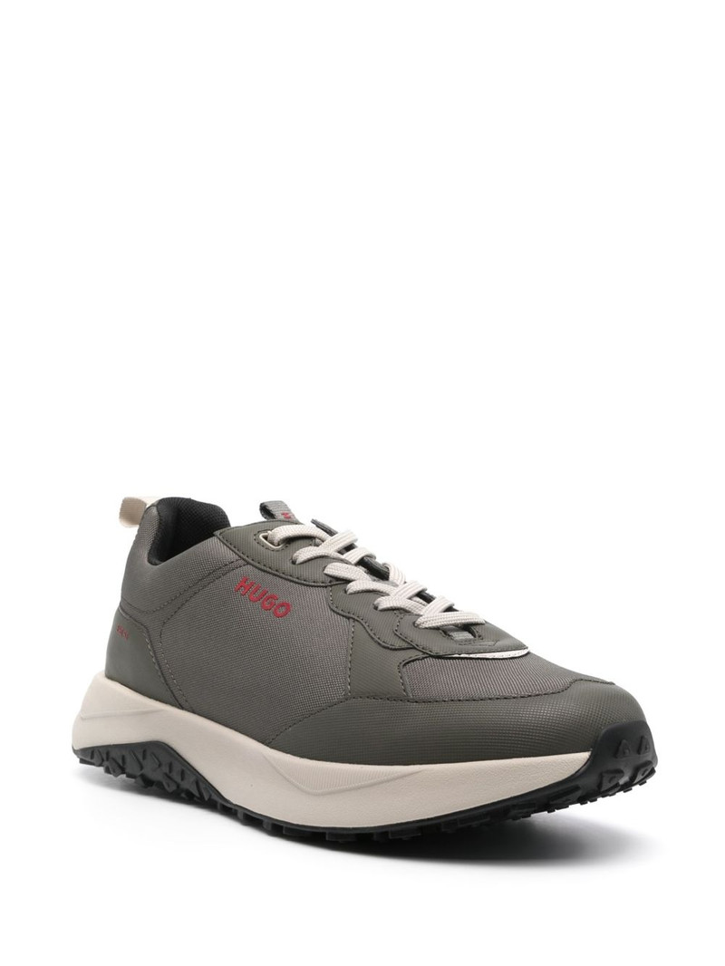 BOSS raised-logo panelled sneakers outlook