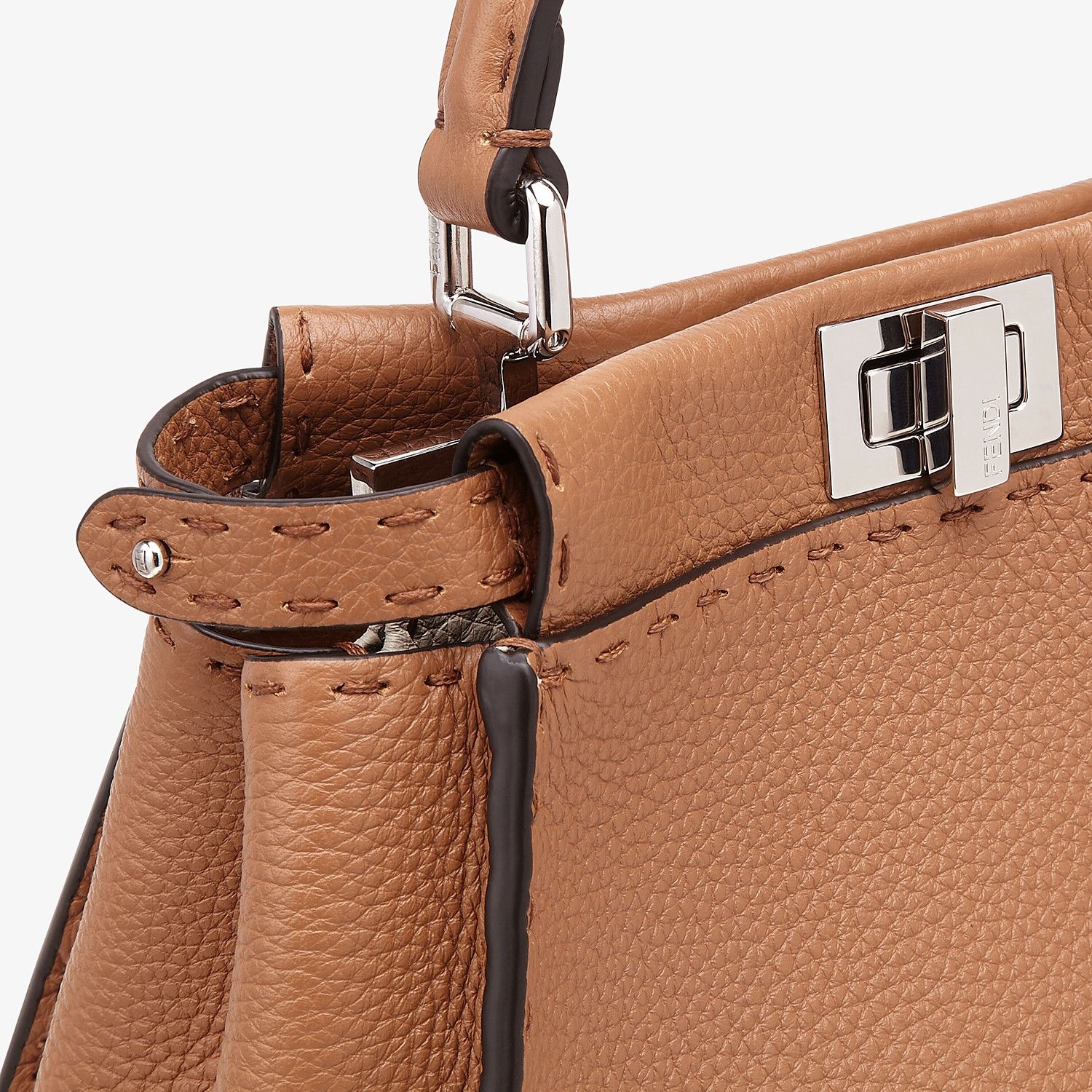 Brown leather bag - 6