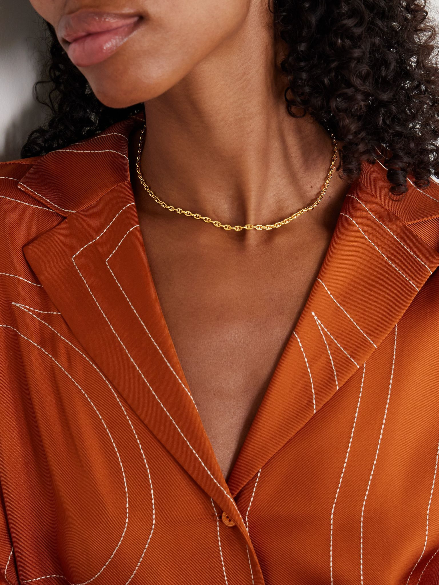 Classic gold vermeil necklace Gold - 2
