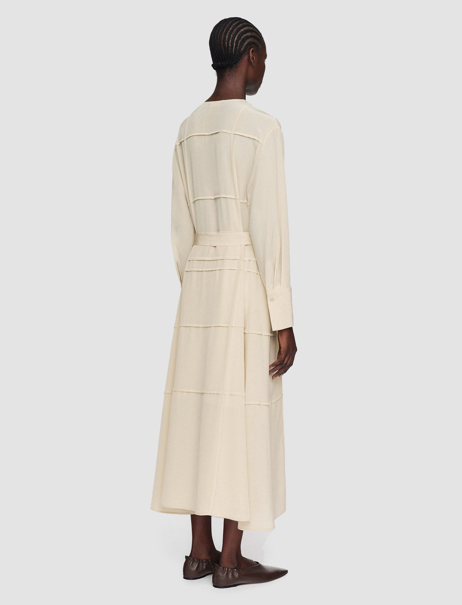 Silk Crepe de Soie Helene Dress - 3