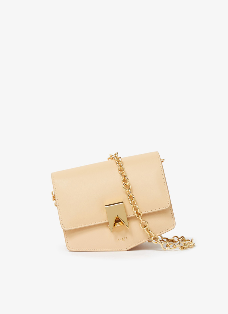 LE PAPA WITH CHAIN SMALL BAG IN SHINY GOATSKIN - 1