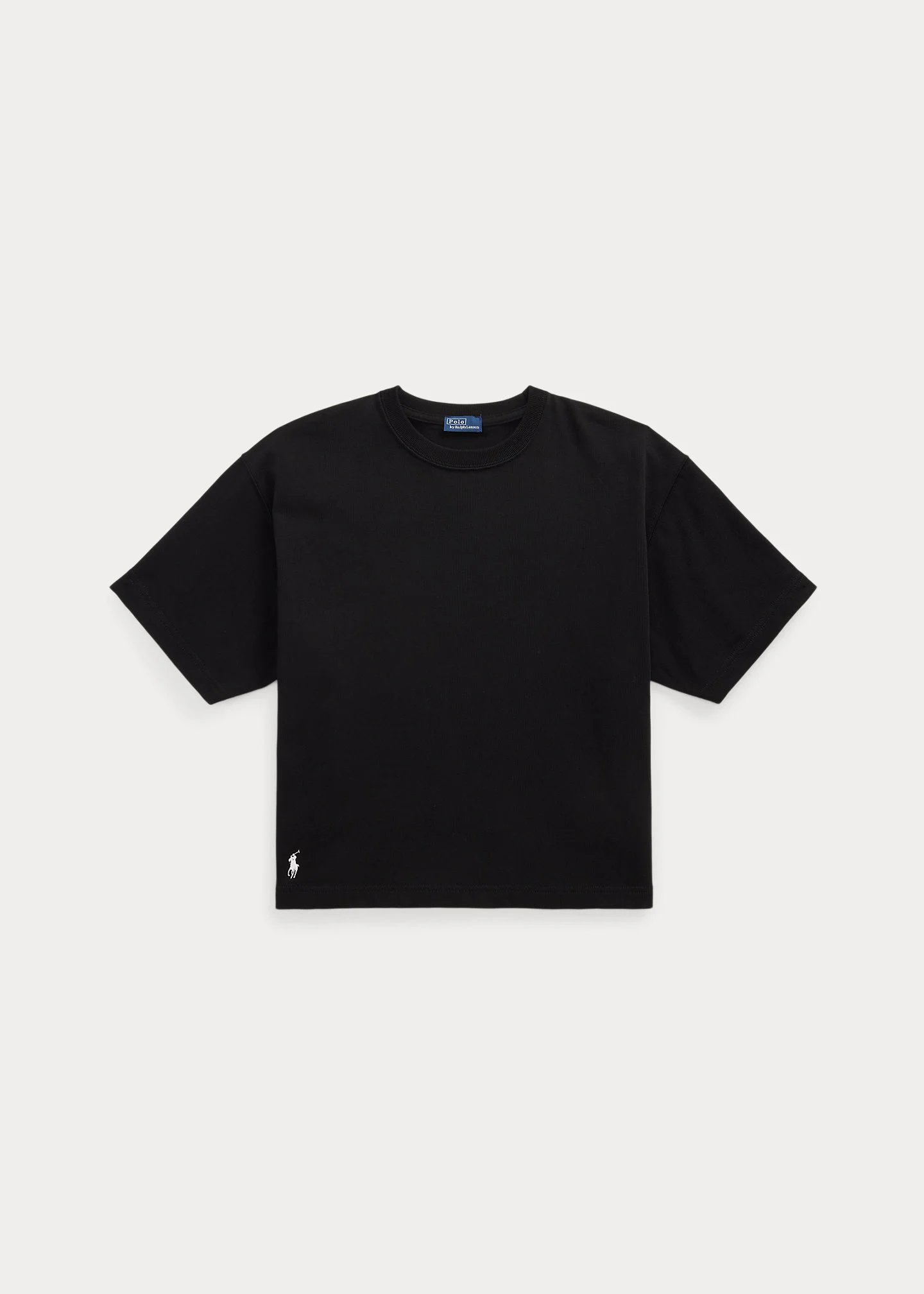 Relaxed Crop Fit Cotton Jersey Tee - 1