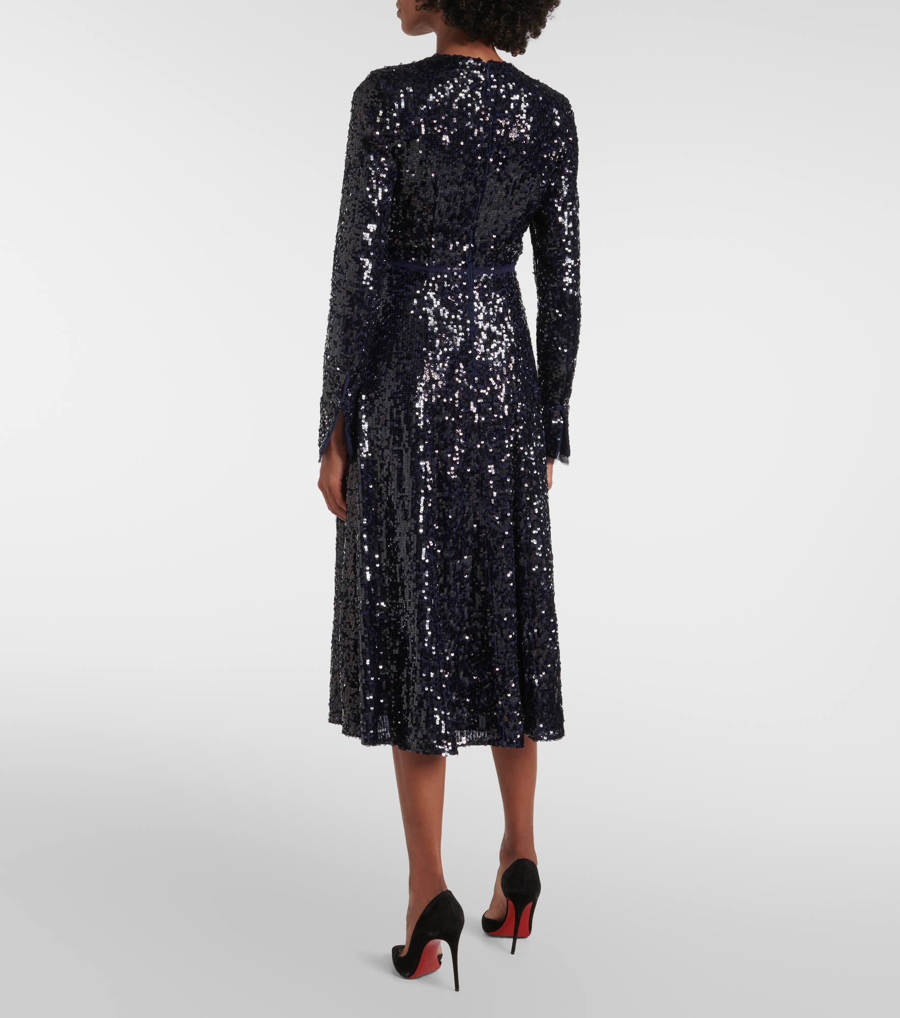 Sequined midi dress - 3