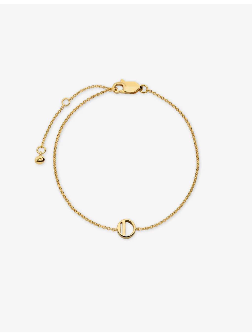 Initial O 18ct Yellow Gold Vermeil Bracelet - 1