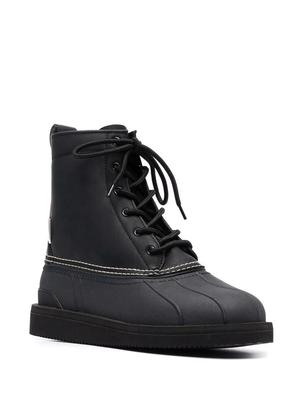 lace-up leather ankle boots - 2