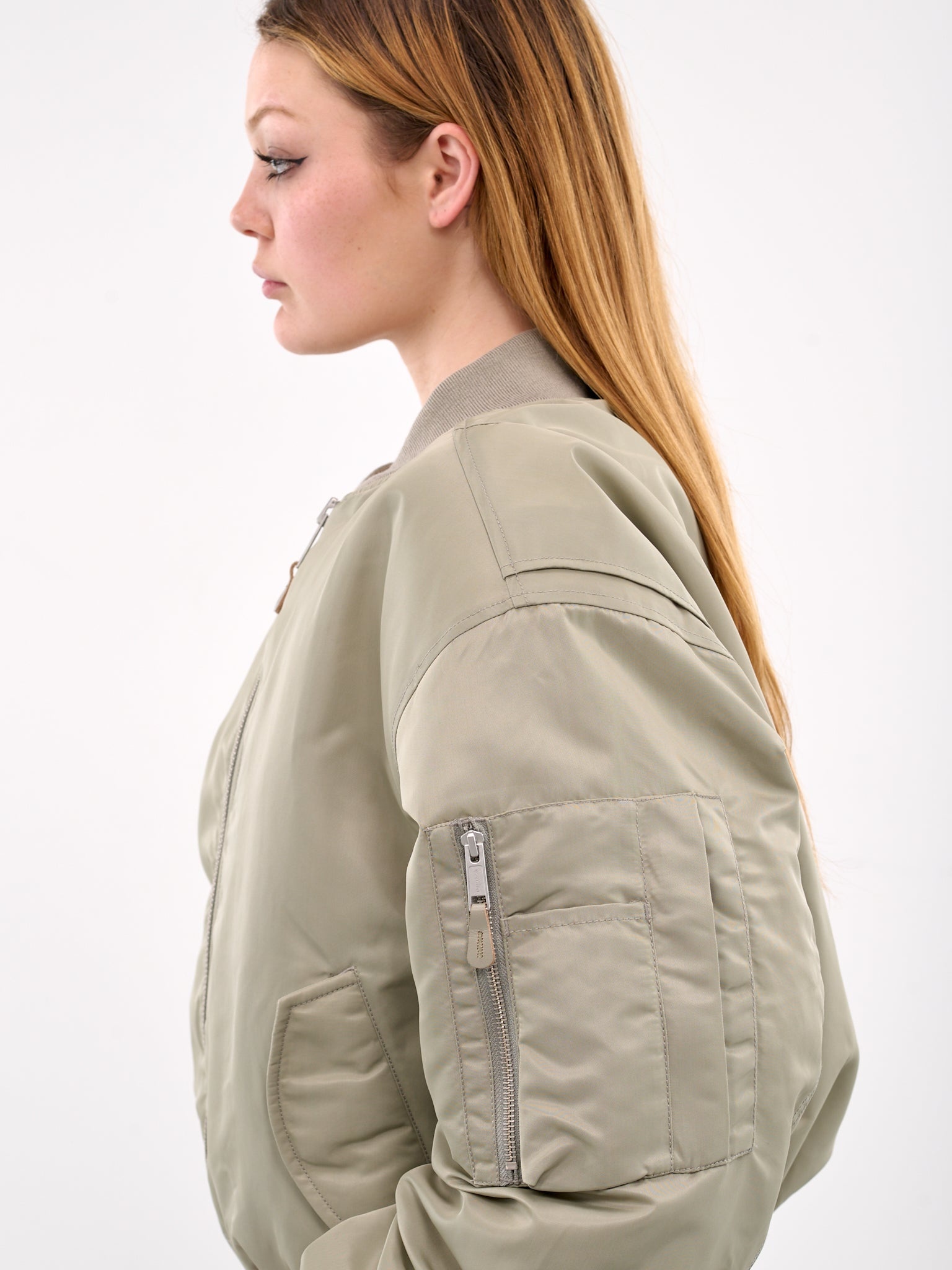 Cropped Broad Bomber Jacket - 5