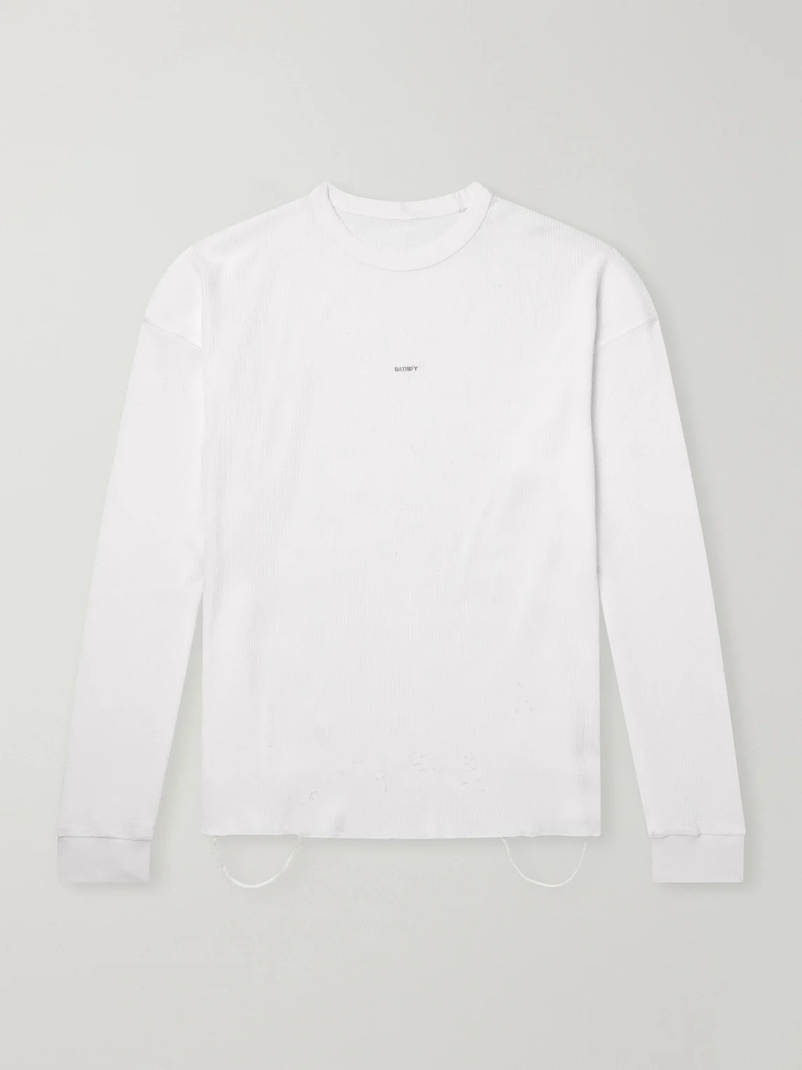 Logo-Print Distressed MothTech™ Organic Cotton-Jersey T-Shirt - 1