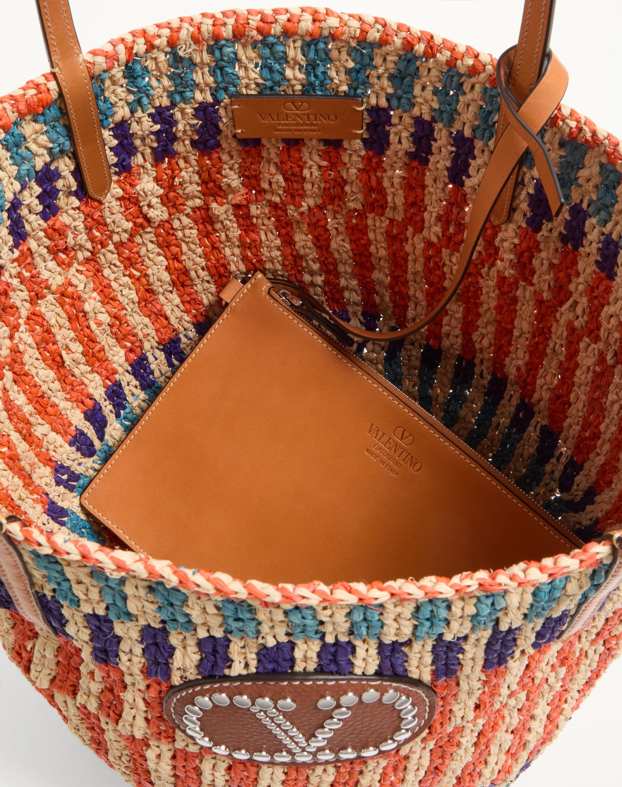 VALENTINO GARAVANI RAFFIA SHOPPING BAG - 6