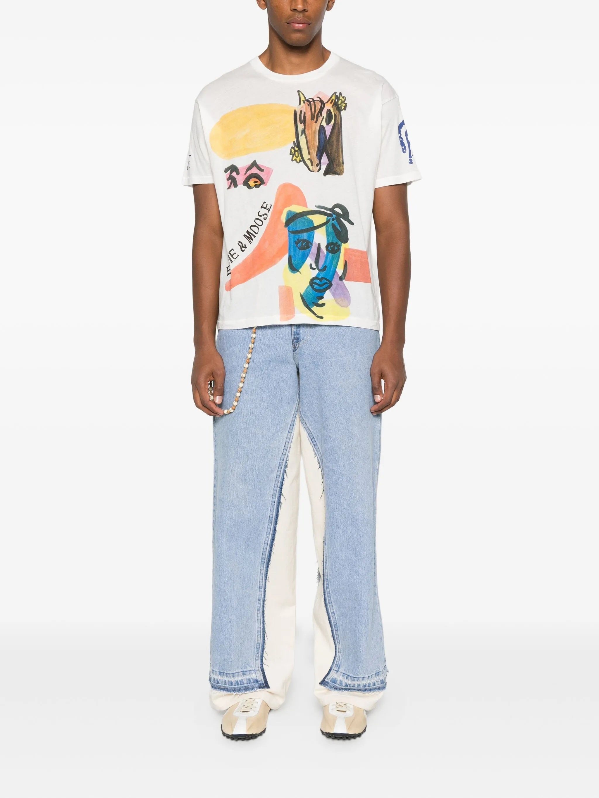 Bode Horse-print Collage T-shirt - 2