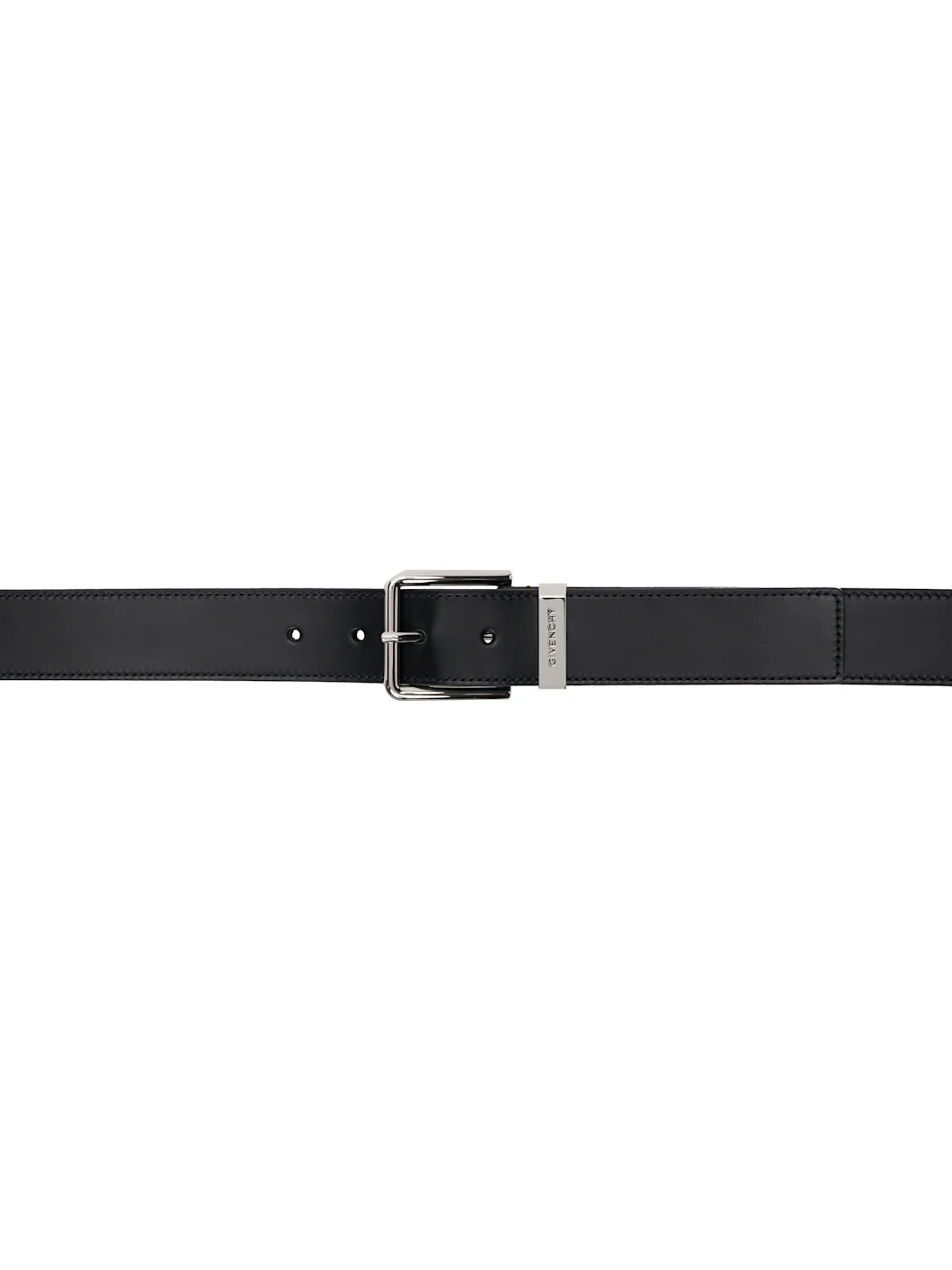 Black Leather Gentleman Belt - 1