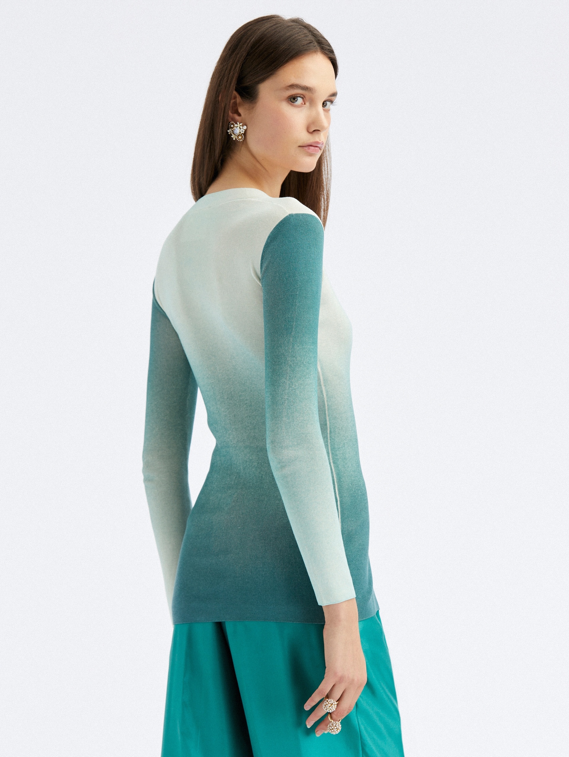 OMBRÉ LONG CARDIGAN - 3