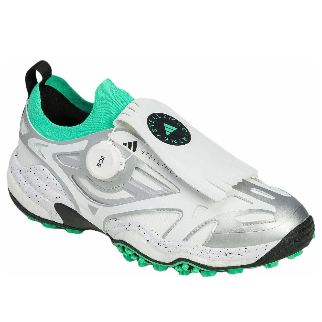 (WMNS) adidas Codechaos BOA by Stella McCartney 'Core White Bright Green Silver Metallic' JH8937 - 3