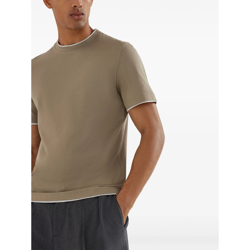 Brunello Cucinelli Neutrals T-Shirts & Vests - T-Shirts Men - 6
