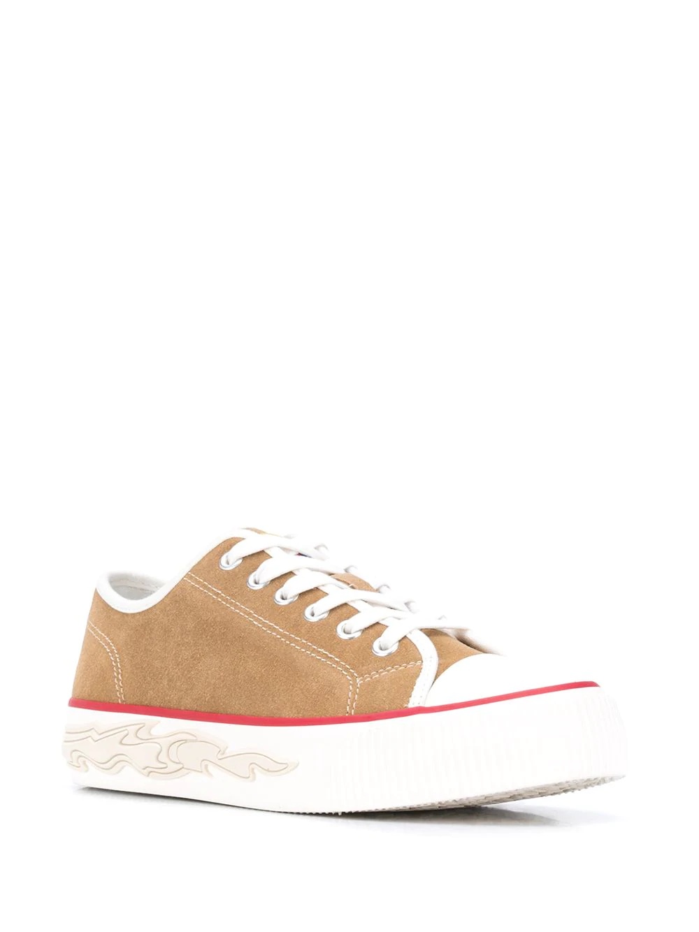 flame sole low-top sneakers - 2