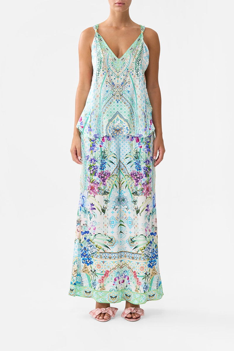 CAMILLA TANK TOP WITH STRAP BEAD DETAIL outlook