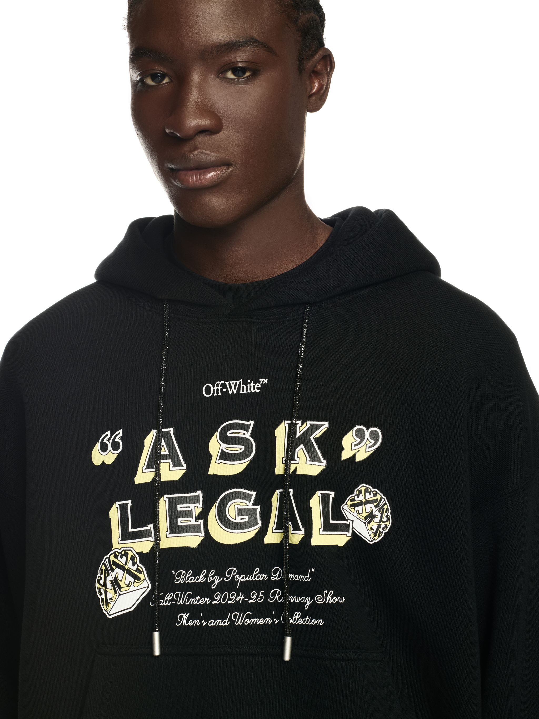 Black Ask Legal Skate Hoodie - 5